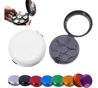 Portamonete, Mini Custodia per Distributore di Monete Portatile con Specchio, Custodia Rigida Piccolo Portamonete Selezionatore di Soldi per Collezionisti, Organizzatore di Monete Tascabile Salvaspazi