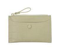 Portamonete Mini Zip in Pu Verde, Bustina Compatta