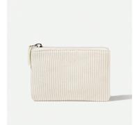 Portamonete monocolore stile semplice di velluto a coste zip MedioColoratoTessuto