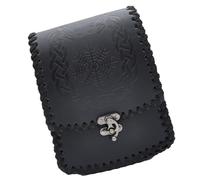 Portamonete multifunzionale PU Leather Belt Pouch Medievale Marsupio Rinascimento Cintura Borsa Piccolo Portafoglio per Cosplay, D