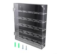 Portamonete multiuso in acrilico con chiusura magnetica per raccogliere ed esporre badge (fondo nero)