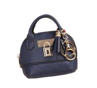 Portamonete multiuso in pelle PU con portachiavi, per donne, rossetti, carte e cavi dati, Nero