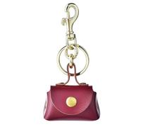 Portamonete multiuso, portachiavi elegante con ciondolo per tutte le occasioni, accessorio unisex, Rosso, Taglia unica