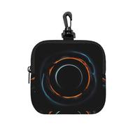 Portamonete, Mysterious Cosmic Black Hole Print Card Holder, Mini Pouch Change Wallet con portachiavi, per viaggi, uso quotidiano e regali