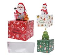 Portamonete Natale - 3 Pezzi Portamonete Natalizio Divertente con 90 Sacchetti - Salvadanaio per un Natale Felice - Per Adulti Amiche Donne Bambini Ragazzi Uomini Festa Compleanno
