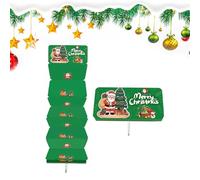 Portamonete Natalizi Per Contanti,Accessorio per Feste - Porta Denaro Babbo Natale con 10 Scomparti,Unisex per Famiglia e Amici