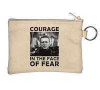 Portamonete Navalny Portachiavi Courage in The Face of Fear Beige