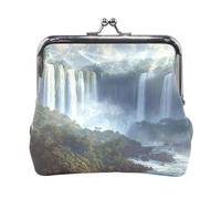 Portamonete, Paris Sunset, mini portamonete da donna, 11,4 x 10,4 cm, Cascate Brasile, Taglia unica, Cascate Brasile