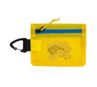 Portamonete per carte - Sottile e portatile - Borsa a secchiello per carte e monete, per passeggiate all'aria aperta routine stile di vita campeggio escursionismo viaggio quotidiano festival, giallo