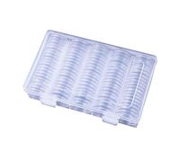 Portamonete per collezionisti, scatola portamonete da 27 mm, organizer per guarnizioni protettive, espositore per aste, mostre, museo, vetrina, viaggi, decorazione per soggiorno, camera da letto