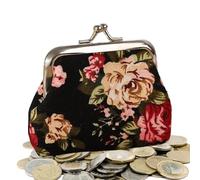 Portamonete | Piccola mini pochette con chiusura a bacio Lock,Portamonete con chiusura a bacio,per la spiaggia, i viaggi, lo shopping, i gioielli per le signore, le chiavi e le carte festive d'argento