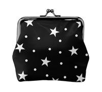 Portamonete,Portafogli Portamonete Portamonete Portamonete Mini Portafogli per Donna Ragazza A Pois E Stella in Bianco E Nero
