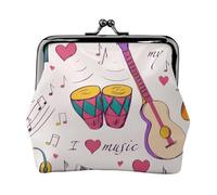 Portamonete,Portafogli Portamonete Portamonete Portamonete Mini Portafogli per Donne Ragazze Dischi Musicali La Musica Blues è il Tema della Mia Vita