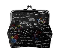 Portamonete,Portafogli Portamonete Portamonete Portamonete Mini Portafogli per Donne Ragazze Equazioni Matematiche Formule Matematiche