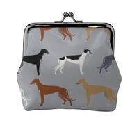 Portamonete,Portafogli Portamonete Portamonete Portamonete Mini Portafogli per Donne Ragazze Levrieri Versione più grande Cani Levriero Cappotti Colori
