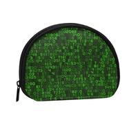Portamonete,Portafogli Portamonete Portamonete Portamonete Mini Portafogli per Donne Ragazze Regalo, Programmatore Codice Computer decimale Verde