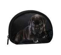 Portamonete,Portafogli Portamonete Portamonete Portamonete Mini Portafogli per Donne Ragazze Regalo,Cane Corso Animali Cucciolo Cane Corso Nero