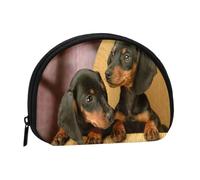 Portamonete,Portafogli Portamonete Portamonete Portamonete Mini Portafogli per Donne Ragazze Regalo, Bassotti Cuccioli Animali Cani Piccolo Bassotto