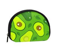 Portamonete,Portafogli Portamonete Portamonete Portamonete Mini Portafogli per Donne Regalo per Ragazze,Avocado su Cibi e Bevande Verdi