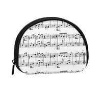 Portamonete,Portafogli Portamonete Portamonete Portamonete Mini Portafogli per Donne Regalo per Ragazze,Note Musicali sulla Chiave