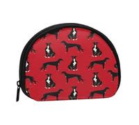 Portamonete,Portafogli Portamonete Portamonete Portamonete Mini Portafogli per Donne Regalo per Ragazze,Levriero Nero Trapunta per Animali Domestici Un Coordinato Asilo Nido per Cani