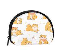 Portamonete,Portafogli Portamonete Portamonete Portamonete Mini Portafogli per Donne Regalo per Ragazze, Simpatico Modello di Cani Shiba Inu