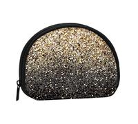 Portamonete,Portafogli Portamonete Portamonete Portamonete Mini Portafogli per Donne Regalo per Ragazze, Glitter Dorati Puntini Oro Nero