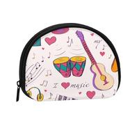 Portamonete,Portafogli Portamonete Portamonete Portamonete Mini Portafogli per Donne Regalo per Ragazze, Dischi Musicali La Musica Blues è il Tema della Mia Vita