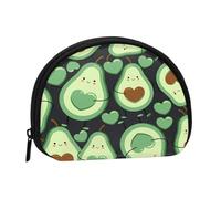 Portamonete,Portafogli Portamonete Portamonete Portamonete Mini Portafogli per Donne Regalo per Ragazze, Simpatico Modello Senza Cuciture Cuore di Avocado