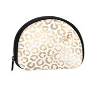 Portamonete,Portafogli Portamonete Portamonete Portamonete Mini Portafogli per Donne Regalo per Ragazze, Elegante Ghepardo Leopardo Bianco Oro