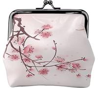 Portamonete Portafoglio Cherry Ink Blossom Farfalla Donna Ragazza Viaggio Kiss-Lock Chiusura Fibbia Portafoglio Cambiare Pouch, Come nella foto, Taglia unica, Organizer per borse