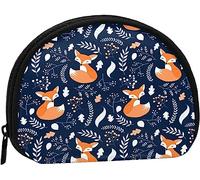 Portamonete Portafoglio Fox Sleepy Foxes Navy Fashion Change WalletBorsa portaoggetti