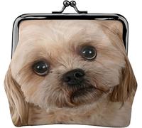 Portamonete Portafoglio Ritratto di Un Simpatico Cane Shitzu Donne Ragazza Squisito Piccolo Portafoglio Cambiare Borsa, Come nella foto, Taglia unica, Organizer per borse