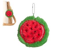 Portamonete, portamonete con frutta - Portafoglio e portamonete Cartoon | Ciondolo per borsa in peluche, accessorio multifunzionale alla moda resistente all'usura per chiavi, cuffie, ro
