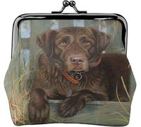 Portamonete Portamonete Labrador Dog Lab Chocolate Cute Women Girl Cute Classic Small Wallet Change Pouch