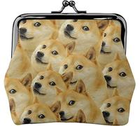 Portamonete Portamonete Mr Doge Meme Donna Ragazza Squisita chiusura con chiusura a scatto Chiusura con fibbia Portafoglio Portamonete