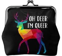 Portamonete Portamonete Oh Deer I'm Queer Women Girl Cute Classic Small Wallet Change Purse