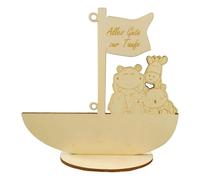 Portamonete, Portamonete per Barca in Legno - Portamonete Unico, Salvadanaio in Legno con statuetta di Animale, decorazione per ufficio per la casa e il luogo di lavoro