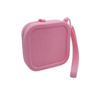 Portamonete - Portamonete piccolo | Portafoglio piccolo in silicone | Portafoglio miIni Tipo Borsa per il cambio | Borsa portaoggetti | Borsa quadrata per cuffie | Portafoglio quadrato, rosa, Consulte