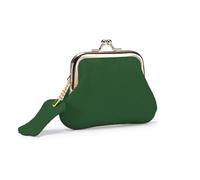 Portamonete Portamonete Piccolo Portamonete con Bacio Money Bag Lovely Pouch Borsa in Pelle Piccoli Portafogli Bel Supporto in Pelle, Verde, Bellezza di massa
