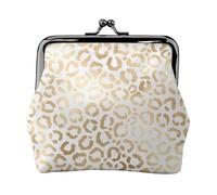 Portamonete, Portamonete Portamonete Portamonete Portamonete Mini Portafogli per Donna Ragazza Elegante Oro Bianco Leopardo Ghepardo