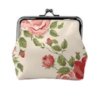 Portamonete, Portamonete Portamonete Portamonete Portamonete Mini Portafogli per Donna Ragazza Fiore retrò stampato