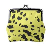 Portamonete, Portamonete Portamonete Portamonete Portamonete Mini Portafogli per Donna Ragazza Leopardo Nero Giallo