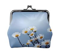 Portamonete, Portamonete Portamonete Portamonete Portamonete Mini Portafogli per Donna Ragazza Natura Fiore Bianco