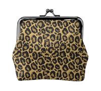 Portamonete, Portamonete Portamonete Portamonete Portamonete Mini Portafogli per Donna Ragazza Nero Leopardo Giallo