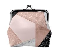 Portamonete, Portamonete Portamonete Portamonete Portamonete Mini Portafogli per Donna Ragazza Oro rosa Glitter Nero Bianco Marmo geometrico