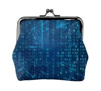 Portamonete, Portamonete Portamonete Portamonete Portamonete Mini Portafogli per Donna Ragazze Programmatore Codice Binario Blu