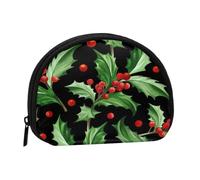 Portamonete, Portamonete Portamonete Portamonete Portamonete Mini Portafogli per Donna Regalo per Ragazze, Buon Natale Agrifoglio