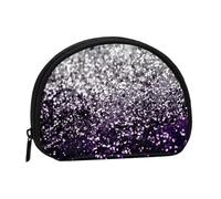 Portamonete, Portamonete Portamonete Portamonete Portamonete Mini Portafogli per Donna Regalo per Ragazze, Viola Nero Argento Glitter