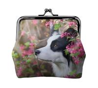 Portamonete, Portamonete Portamonete Portamonete Portamonete Mini Portafogli per Donne Ragazze Animali Border Collie Simpatico Cane Animale Domestico